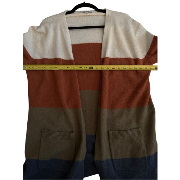 Madewell Kent Striped Open Front Cardigan Sweater Wool‎ Blend Size Medium - Picture 7 of 8